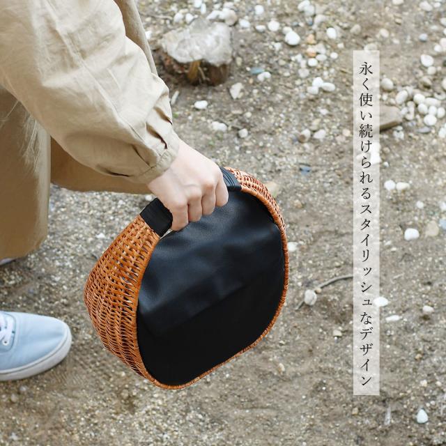 ikot シェル型ラタン バッグ 【公式通販】