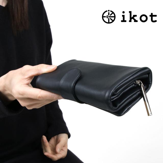 長財布 三つ折リ財布 ソフトレザー シュリンクレザー 牛革