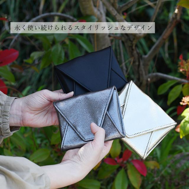 ミニ財布 ギャルソン ソフトレザー 牛革 コンパクトウォレット ミドル