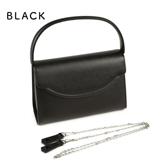 ブラックフォーマルバッグ 本革 レディース 日本製 ハンドバッグ