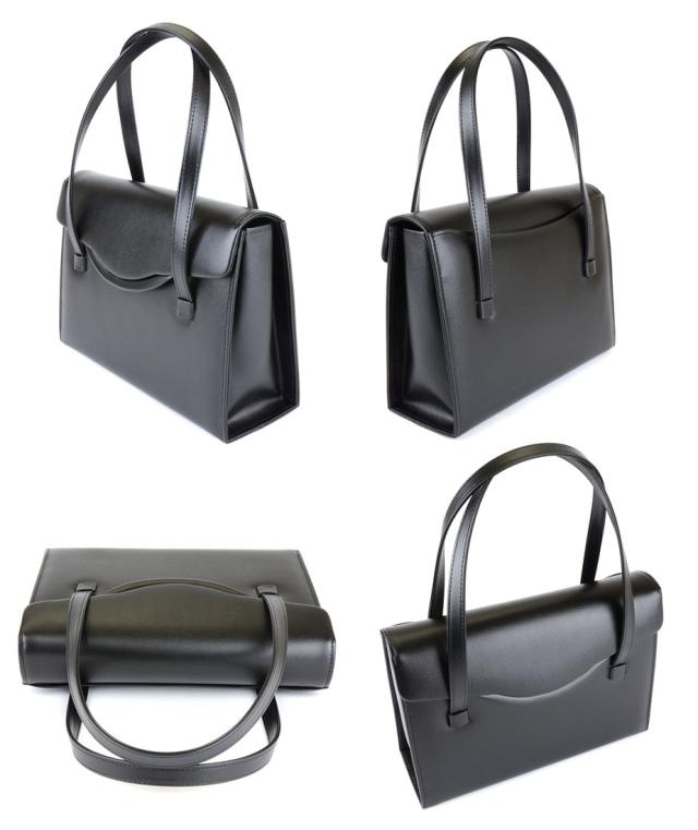 ブラックフォーマルバッグ ハンドバッグ トートバッグ 本革 レディース 日本製 innocent Sac イノセントサック 冠婚葬祭 慶弔 レザー 牛革 メイドインジャパン 国産 ブラック 黒色 女性用 婦人用_12