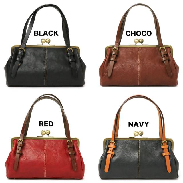 がまぐちトートバッグ レディース ガマ口 シュリンクレザー 姫路レザー 本革 innocent Sac イノセントサック ふっくら 日本製 国産 女性用 婦人用 ハンドバッグ 送料無料_2