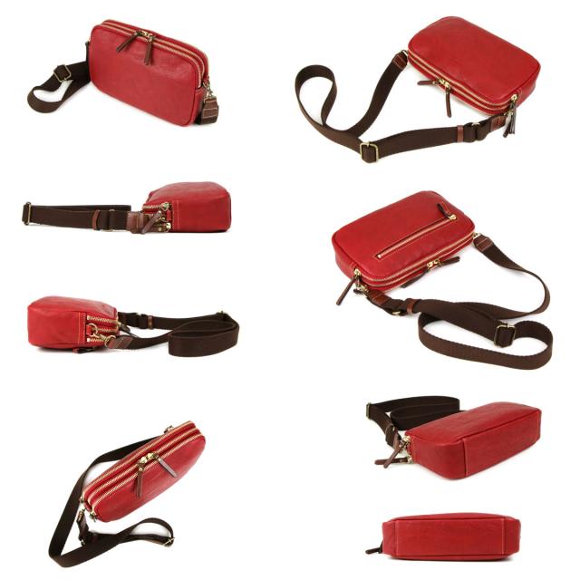 ショルダーバッグ ポシェット 3層式 2Wayバッグ スクエア innocent Sac