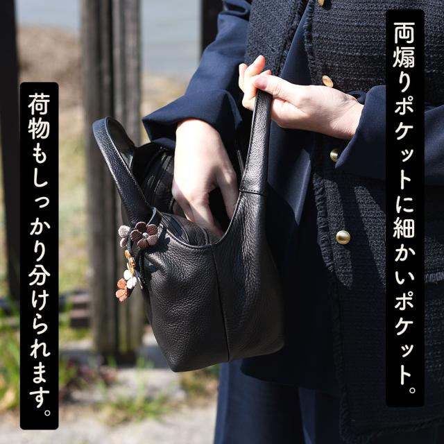 ブラックフォーマルバッグ ハンドバッグ 花飾り付き 両煽りポケット 本革 レディース 日本製 innocent Sac イノセントサック 冠婚葬祭 慶弔 姫路レザー 牛革 メイドインジャパン 国産 ブラック 黒色 女性用 婦人用 送料無料_7