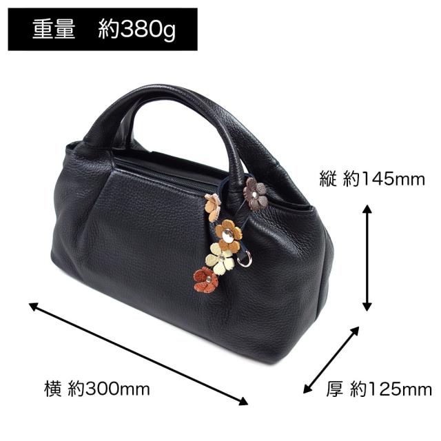 ブラックフォーマルバッグ ハンドバッグ 花飾り付き 両煽りポケット 本革 レディース 日本製 innocent Sac イノセントサック 冠婚葬祭 慶弔 姫路レザー 牛革 メイドインジャパン 国産 ブラック 黒色 女性用 婦人用 送料無料_10