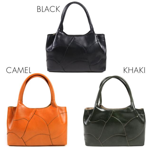 ハンドバッグ ショルダーバッグ レディース パッチワーク 姫路レザー