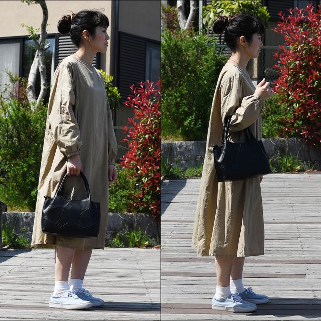 ハンドバッグ ショルダーバッグ レディース パッチワーク 姫路レザー 肩掛け 角底 本革 コンパクト innocent Sac イノセントサック 日本製 レディース 送料無料の通販は