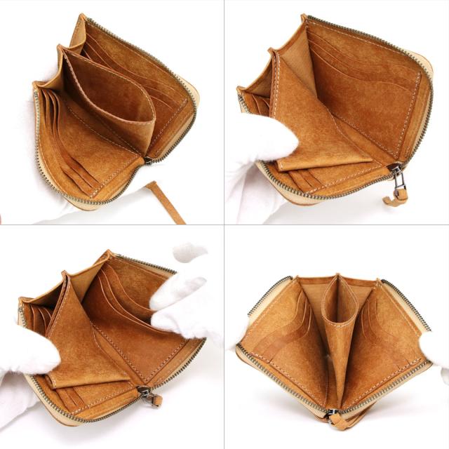 ミニ財布 L字ファスナー 日本製 本革 財布 プエブロレザー KAKUMEI