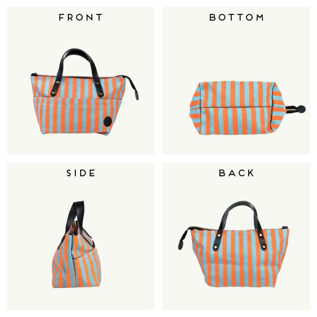 ミニトートバッグ ミニショルダーバッグ 2way 斜め掛け ストライプ le