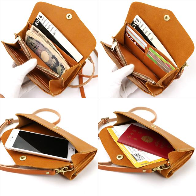 お財布ポシェット ポーチウォレット CHAM チャム 姫路レザー 栃木