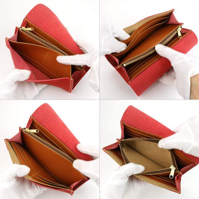[美品]cham. チャム レザー フラップ長財布 キャメル Cham 長財布 レディース 大容量 ふっくら フラップ 本革 日本製