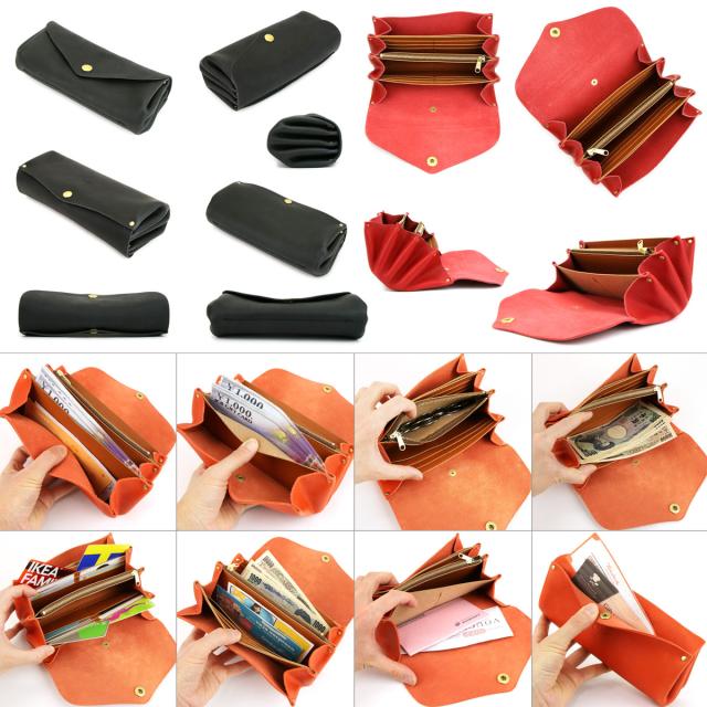 広マチ長財布 プランプロングウォレット CHAM チャム 姫路レザー