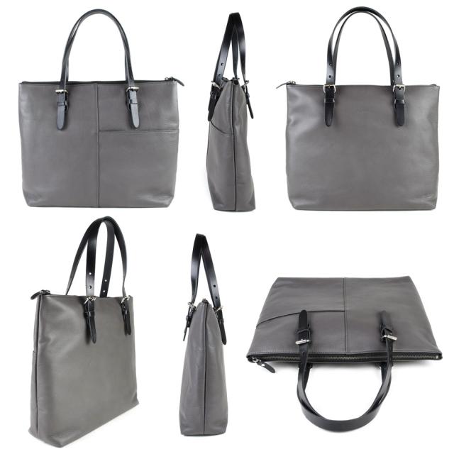 A4サイズ対応トートバッグ ファスナー開閉 姫路レザー alto アルト