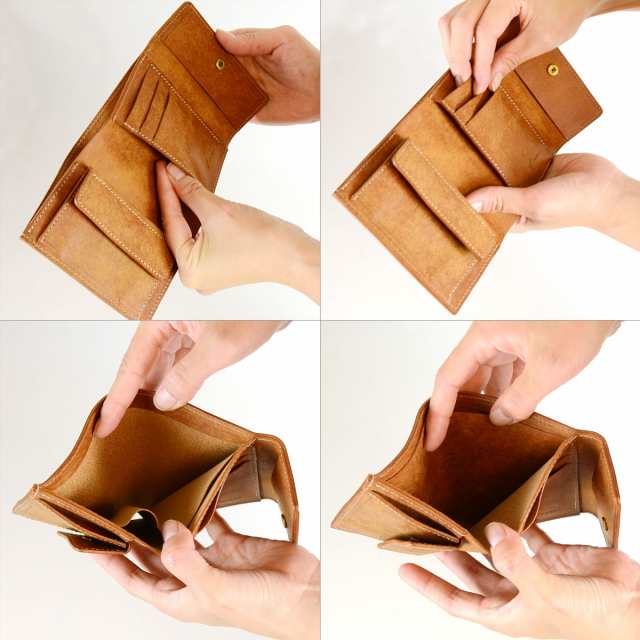 Litsta 二つ折り財布 Folded Wallet ハーフウォレット 日本製 本革