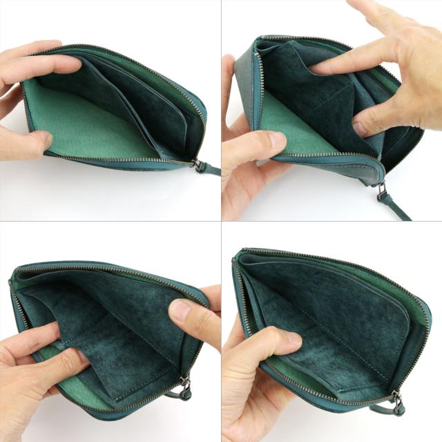 Litsta 長財布 L字ファスナー Compact Wallet コンパクトウォレット ICカード 薄い財布 日本製 本革 イタリアンレザー PUEBLO プエブロ ARIZONA アリゾナ リティスタ 送料無料　_14