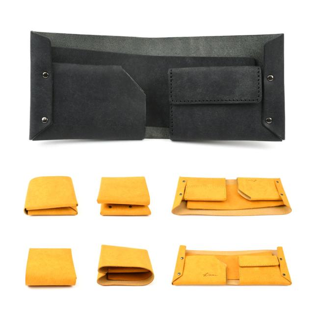 二つ折り財布 コンパクト Litsta プエブロ 日本製 本革 イタリアン