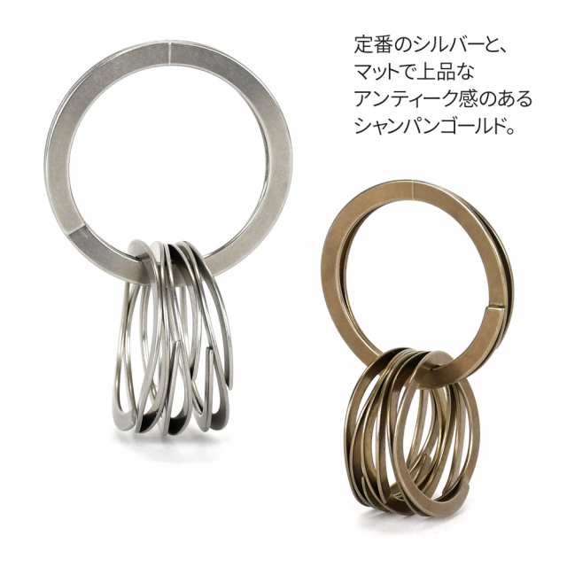 Waveclips スマートキーリング シルバー/ゴールド 日本製 SMART