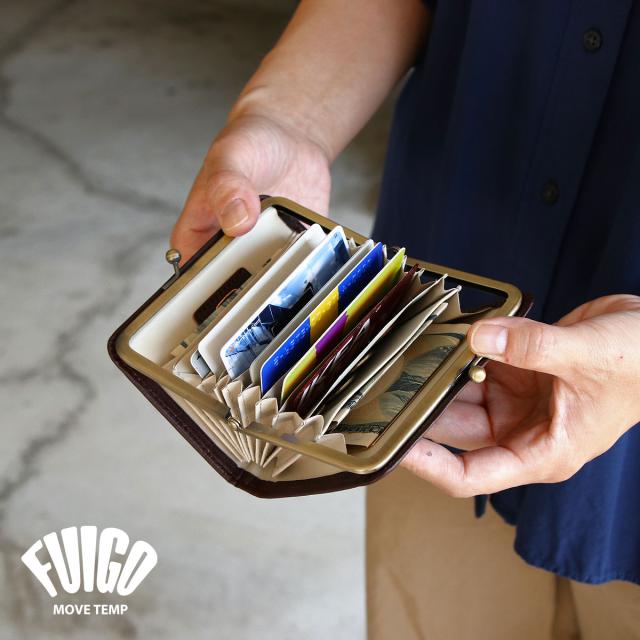 カードホルダー カードケース ジャバラ がま口 がまぐち ミニ財布 MOVETEMP ムーブテンプ SPARK スパーク FUIGO 本革 牛革 山羊革 ユニセックス カードホルダー カードケース ジャバラ がま口 がまぐち ミニ財布