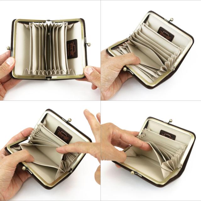 カードホルダー カードケース ジャバラ がま口 がまぐち ミニ財布