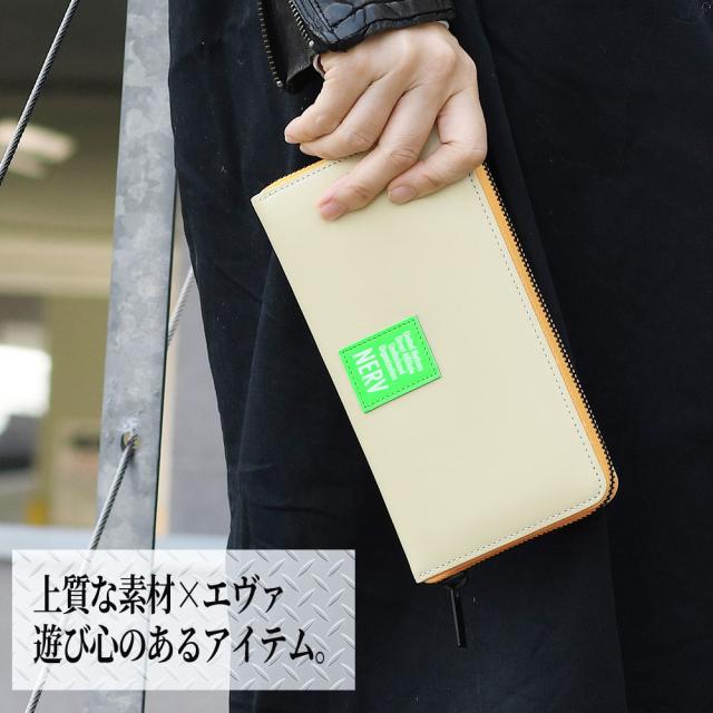 EVANGELION エヴァンゲリオン 長財布 ラウンドファスナー メンズ レディース 本革 使いやすい ラウンド型 ラウンドジップ 大人カジュアル YKKファスナー 牛革 レザー キャラクター財布 コラボ Nadaya 新世紀エヴァンゲリオ エヴァ EVA ネルフ NERV_3