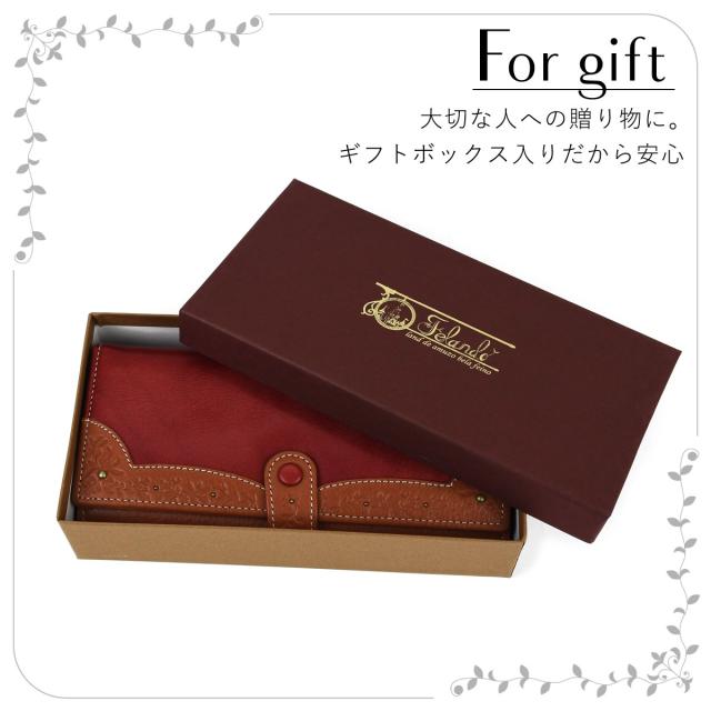 長財布 フラップ長財布 レディース 花柄 大容量 仕分け 花柄型