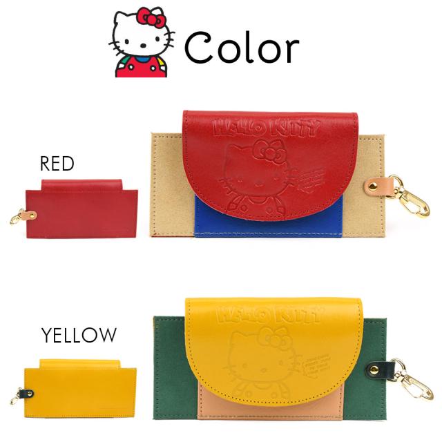 HELLO KITTY ハローキティ メガネホルダー 回転式キーホルダー 本革