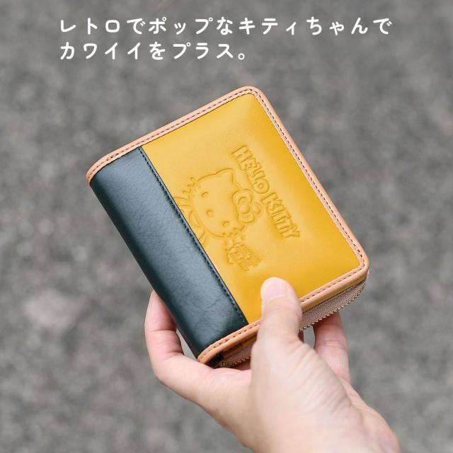 NADAYA ネオンイエロー 二つ折り財布 ☆新品未使用☆NADAYA 本革