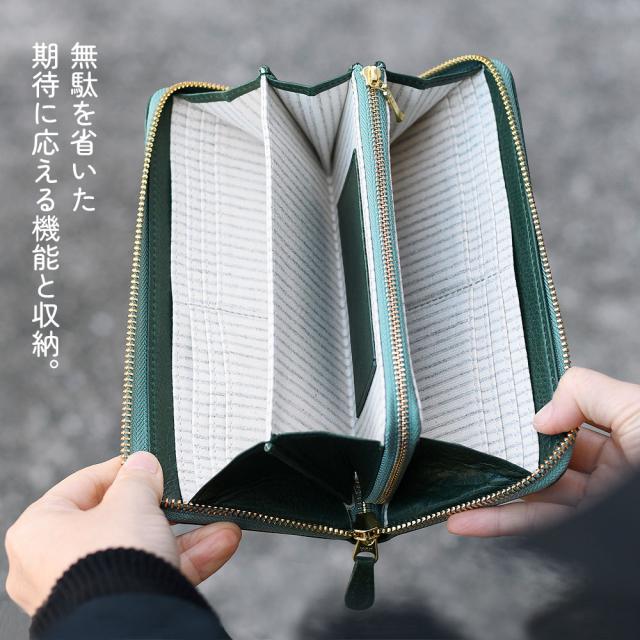moz モズ 長財布 レディース ラウンドファスナー 本革 大容量 ラウンド 
