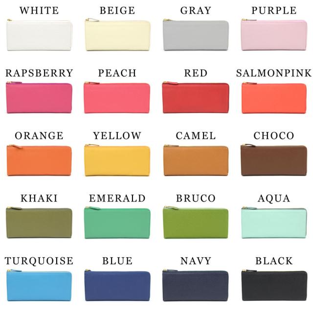 長財布 L字ファスナー 薄型 S.O.A ソウルオブアルチザン 本革 イタリアンレザー ピンク レディース イエロー グリーン CONTRAST 開運の通販は