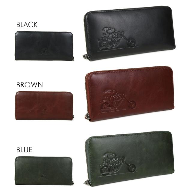 SNOOPY スヌーピー RIDER ライダー 長財布 ロングウォレット ラウンド