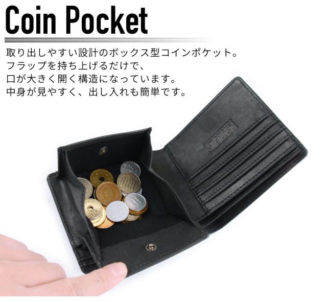スヌーピー 二つ折り財布 メンズ 本革 JOE COOL motorcycle