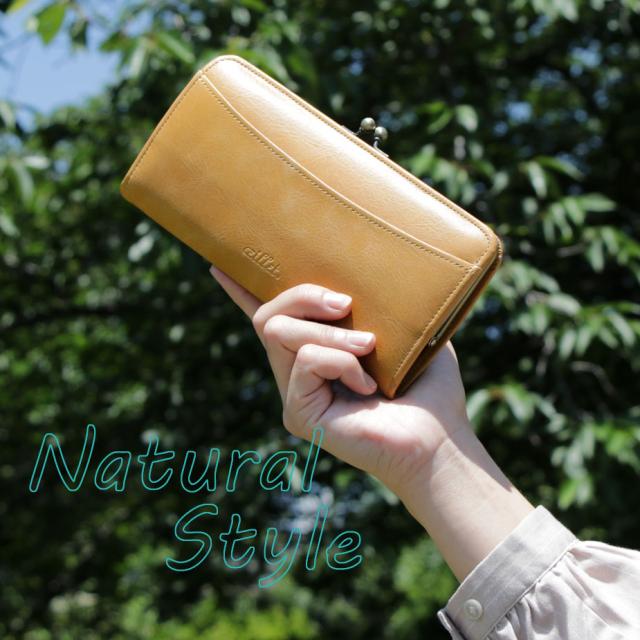 がま口財布 長財布 薄い パステル オイルレザー 本革 日本製 レディース oeillet ウイエ Bec ピンク グリーン イエロー ブルー_3