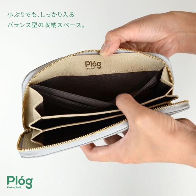 長財布 ラウンドファスナー コンパクト 本革 イタリアンレザー Plog プログ コンパクトウォレット_6