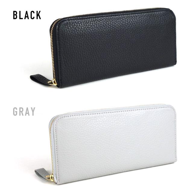 長財布 ラウンドファスナー コンパクト 本革 イタリアンレザー Plog