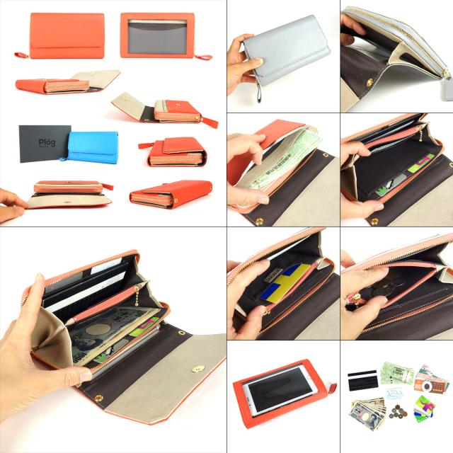 お財布ポシェット 長財布 スマホ 入る ラウンドファスナー ショルダーバッグ 本革 イタリアンレザー アドリア Plog プログ ネクストウォレット ウォレットバッグ ミニショルダー_1