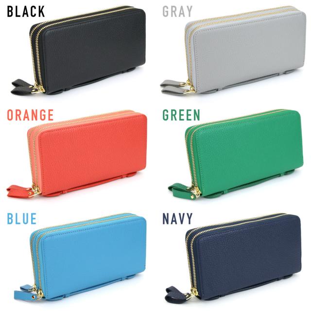 大容量 長財布 ラウンドファスナー ギャルソン ダブルファスナー 持ち