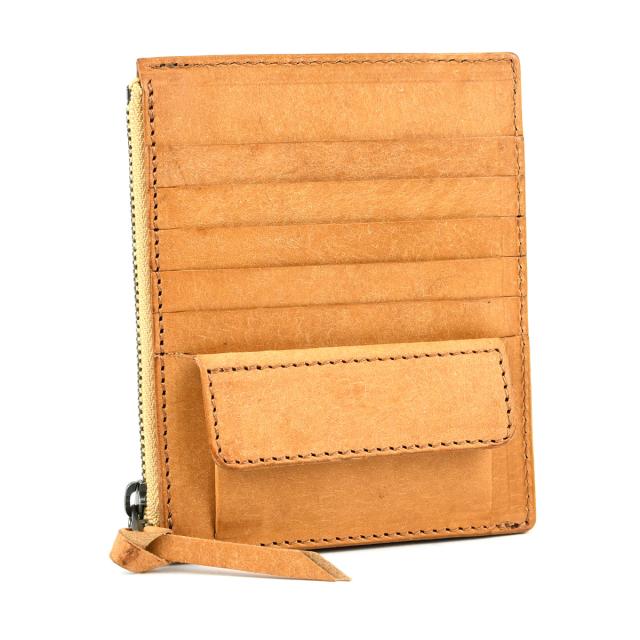 フラグメントケース コンパクト財布 プエブロレザー SAND BEIGE 日本製 本革 財布 レディース プエブロ バダラッシカルロ 革 スリムウォレット 薄型 薄い 小銭 YKK ミニ財布 Fragment Case 送料無料 LT06 サンドベージュ ベージュ Sabbia サッビア Pueblo