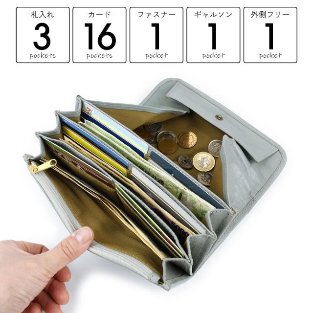 長財布 ギャルソン 大容量 家計 仕分け やりくり財布 zucchero ズッケロ 本革 レディース イントレチャート レザー 編み込み メッシュ ヌメ革 フルベジタブルタンニン鞣し ナチュラル きれいめ クール ブルーグレー くすみブルー グレイッシュブルー 春財布 長財布 ギャルソン 大容量 家計 仕分け やりくり財布 zucchero