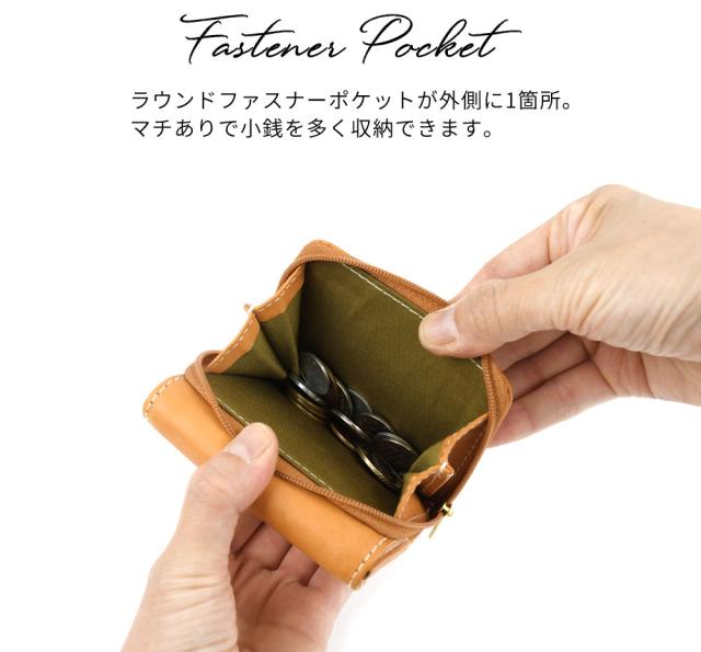 ミニ財布 小さめ 二つ折り 外側小銭入れ フラップ コンパクト