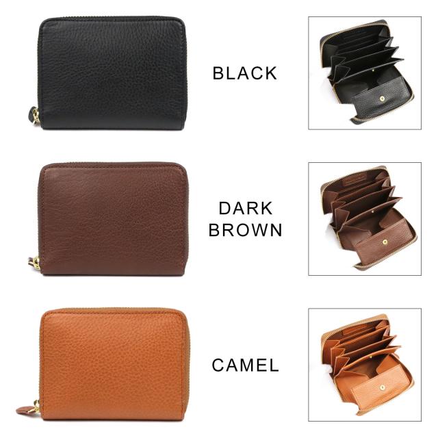 ミニ財布 二つ折り財布 ラウンドファスナー box型小銭入れ コンパクト