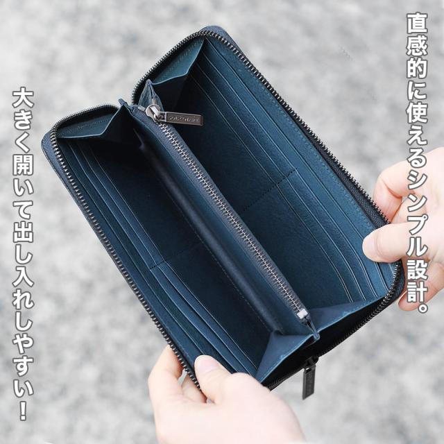 ラウンドファスナー長財布 SOLSOMARE ソルソマーレ Tramonto トラモント ロングウォレット レディース 本革 レザー 牛革 イタリアンレザー イタリア革 日本製 YKKエクセラファスナー 職人 ユニセックス 経年変化 エイジング_5