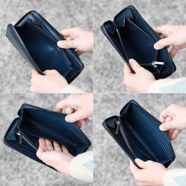 ラウンドファスナー長財布 SOLSOMARE ソルソマーレ Tramonto トラモント ロングウォレット レディース 本革 レザー 牛革 イタリアンレザー イタリア革 日本製 YKKエクセラファスナー 職人 ユニセックス 経年変化 エイジング_13