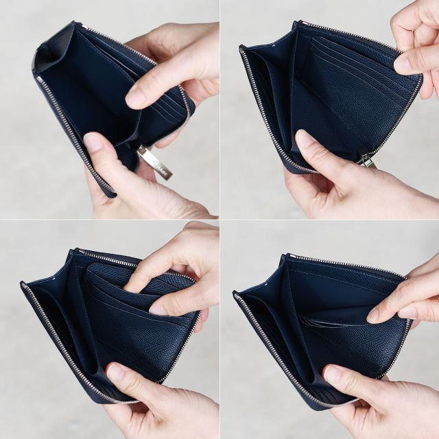 L字ファスナーミニ財布 L字のショート 小さい財布 SOLSOMARE