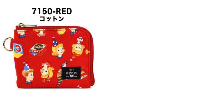 CITY PASSPORT ミニ財布 L字ファスナー 花柄 レディース CITY PASSPORT ミニ財布 L字ファスナー 花柄 レディース