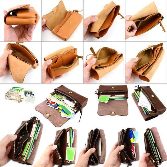 本革財布 長財布 日本製 ヌメ革【財布 大/13-14】eureka leathercraft ユリカレザークラフト 送料無料