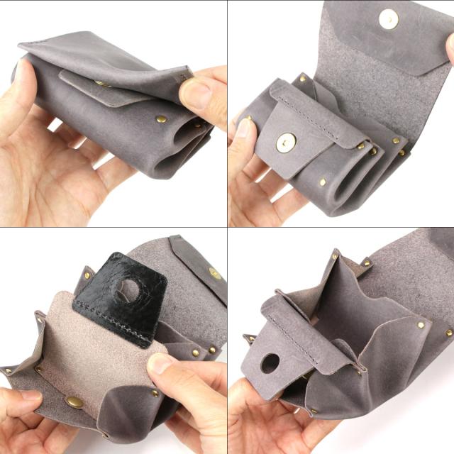 本革財布 ミニ財布【包子（パオズ）】日本製 ヌメ革 吟スリ eureka