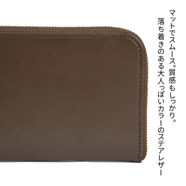 タッセルウォレット スムースレザー PURPLE 日本製 長財布 L字ファスナー 外ポケット付き 外側 小銭入れ 本革 財布 レディース 革 レザー 薄い 薄型 使いやすい YKK 長サイフ ロングウォレット Tassel Wallet タッセル チャーム 送料無料 NNW02 ワインレッド_5