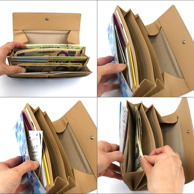 長財布 ギャルソン メテオール エナメル Arukan 日本製 レディース 本