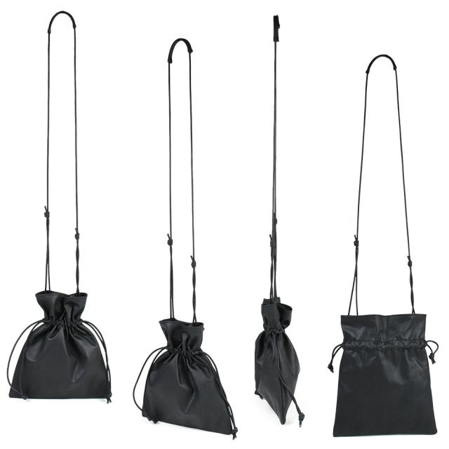 巾着ミニショルダーバッグ 巾着ポシェット サコッシュ ウォッシャブル