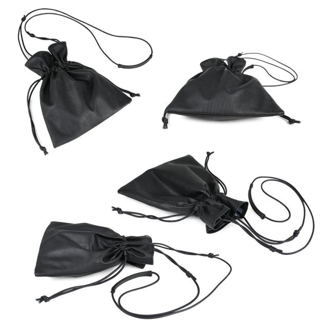 巾着ミニショルダーバッグ 巾着ポシェット サコッシュ ウォッシャブル